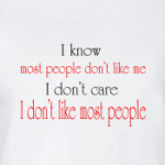 I don't like people