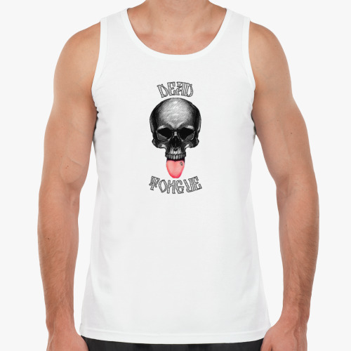 Майка с принтом Dead Tongue Мертвый Язык