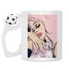 Кружка с футбольным мячиком