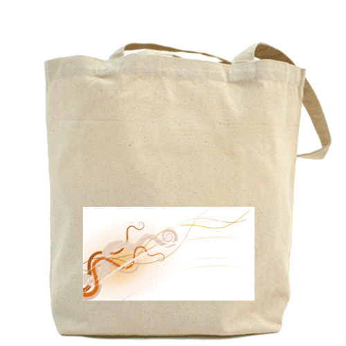 Сумка шоппер с принтом Завитки