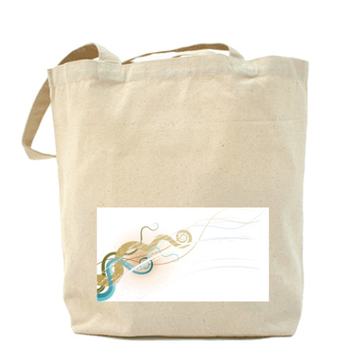 Сумка шоппер с принтом Завитки