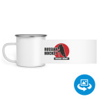 Кружка металлическая белая (круговая запечатка)