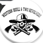 western skull &  two revolvers