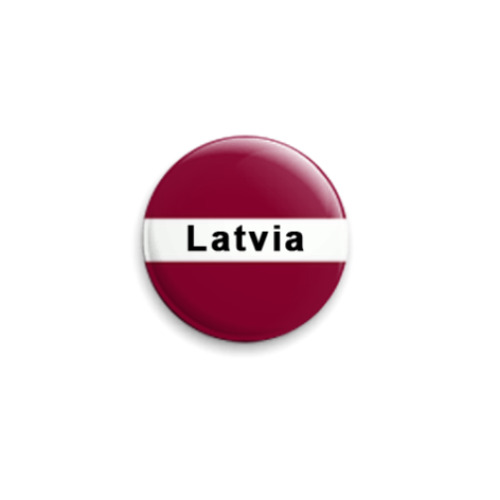Значок 25мм Латвия
