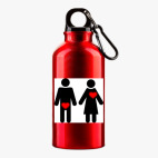 Металлическая бутылка 400 мл UV-DTF