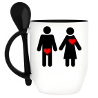 Кружка с ложкой