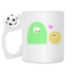 Кружка с футбольным мячиком