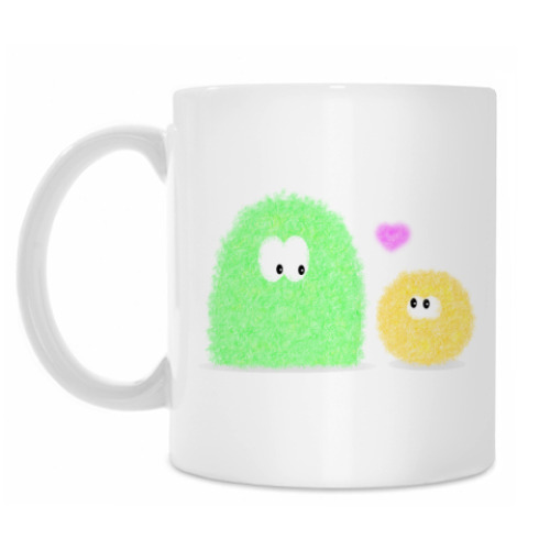 Кружка с принтом Пушистые монстры