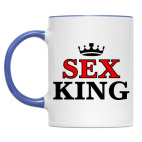 Двухцветная кружка Sex king