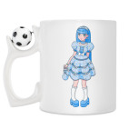 Кружка с футбольным мячиком