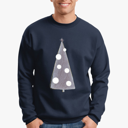 Свитшот с принтом Модная ёлка!