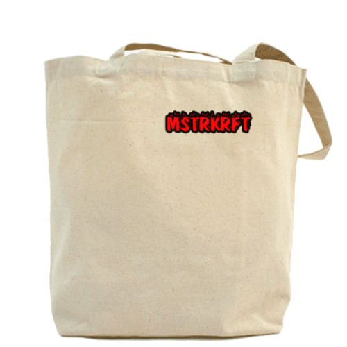 Сумка шоппер с принтом MSTRKRFT