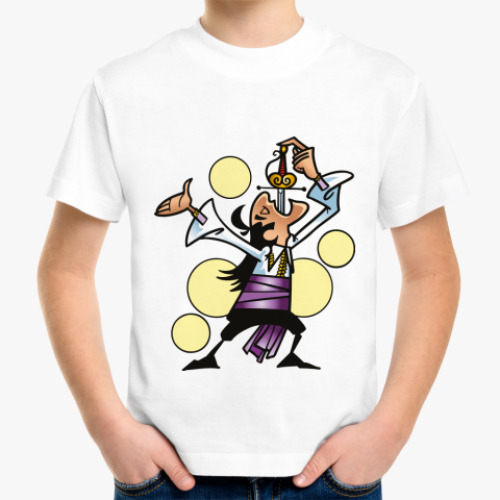 Детская футболка с принтом   'Глотатель ножей'