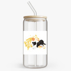 Банка с бамбуковой крышкой