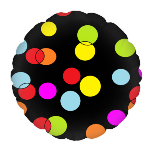 Подушка с принтом "Пузыри"