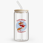 Банка с бамбуковой крышкой