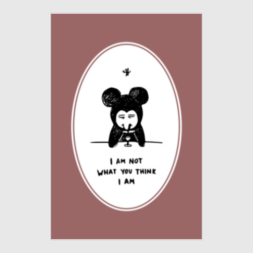 Постер с принтом Not a Mickey M