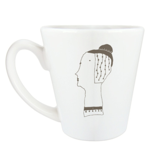 Чашка Латте с принтом Из серии «Умные и красивые»