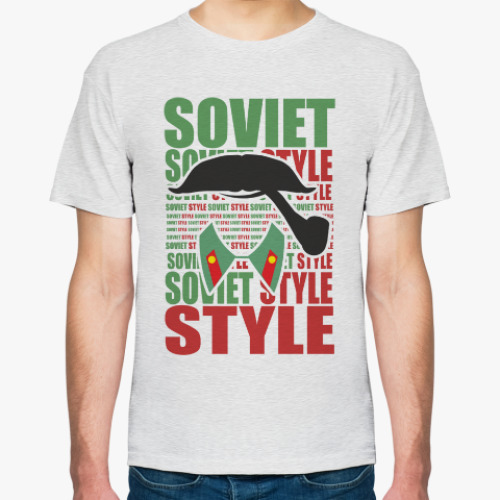 Футболка Soviet Style. Усы. Сталин.