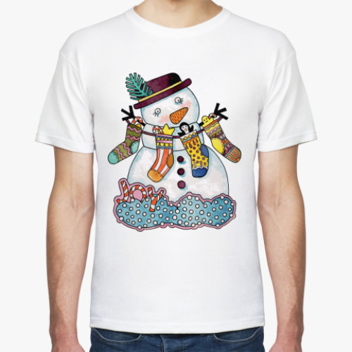 Футболка с принтом Happy New Year