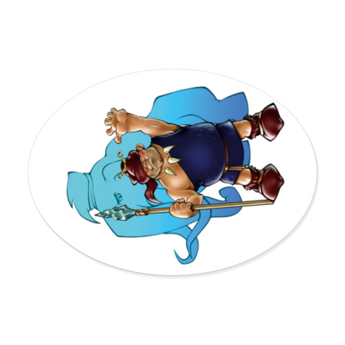 Виниловые наклейки с принтом Древний человек