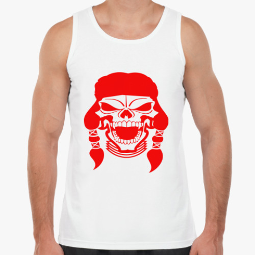 Майка с принтом Череп