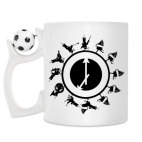 Кружка с футбольным мячиком