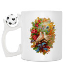 Кружка с футбольным мячиком