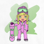 Девушка сноубордистка