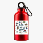 Металлическая бутылка 400 мл UV-DTF