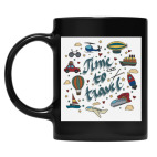 Кружка цветная UV-DTF