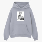 Толстовка худи оверсайз