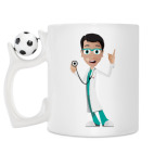 Кружка с футбольным мячиком