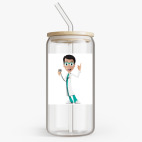 Банка с бамбуковой крышкой