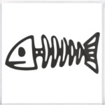 Скелет рыбки