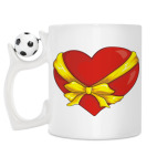 Кружка с футбольным мячиком