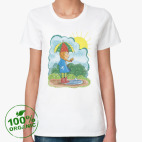 Женская футболка органик