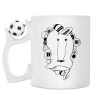 Кружка с футбольным мячиком