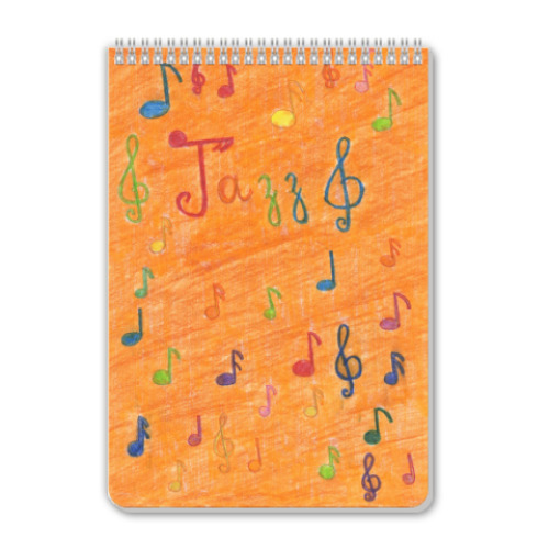 Блокнот с принтом 'Jazz'