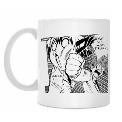 Кружка с принтом Drink beer!!!