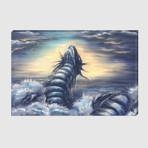 Холст с принтом Морской дракон