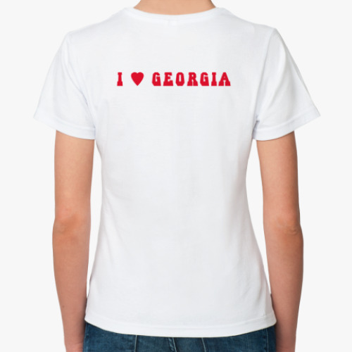 Классическая футболка 'Сердца Грузии'