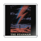 Магнит 6.5 x 6.5 см David Bowie Starman Дэвид Боуи