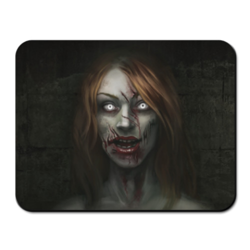 Коврик для мыши Зомби-девушка