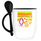 Кружка с ложкой