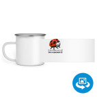 Кружка металлическая белая (круговая запечатка)