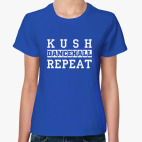 Классическая женская футболка Dancehall repeat