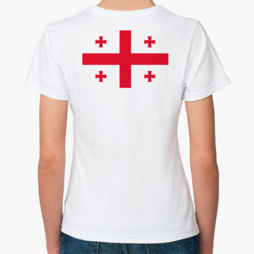 Классическая футболка с принтом 'Love in my heart'