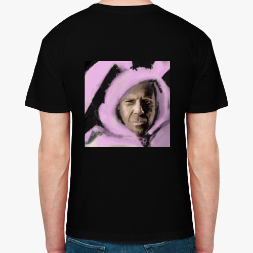 Футболка с принтом Мягкий Крепкий Орешек