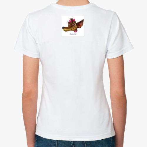 Классическая футболка с принтом Маленькая гадость